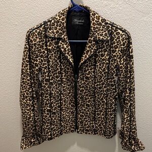 Vintage Giancarlo Ferrari Leopard Print Jacket